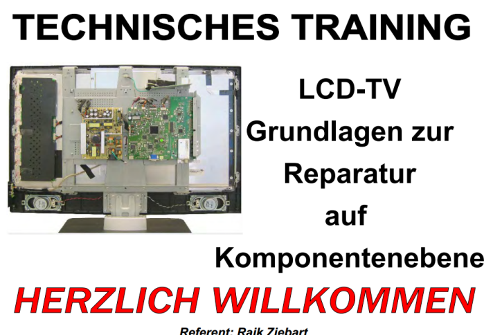  TECHNISCHES TRAINING LCD TV